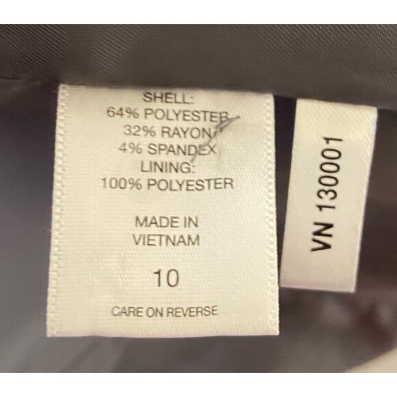 NY&Co Gray Blazer Size 10 Career Stretch Jacket 2-Button Office Academia Preppy - Picture 6 of 8
